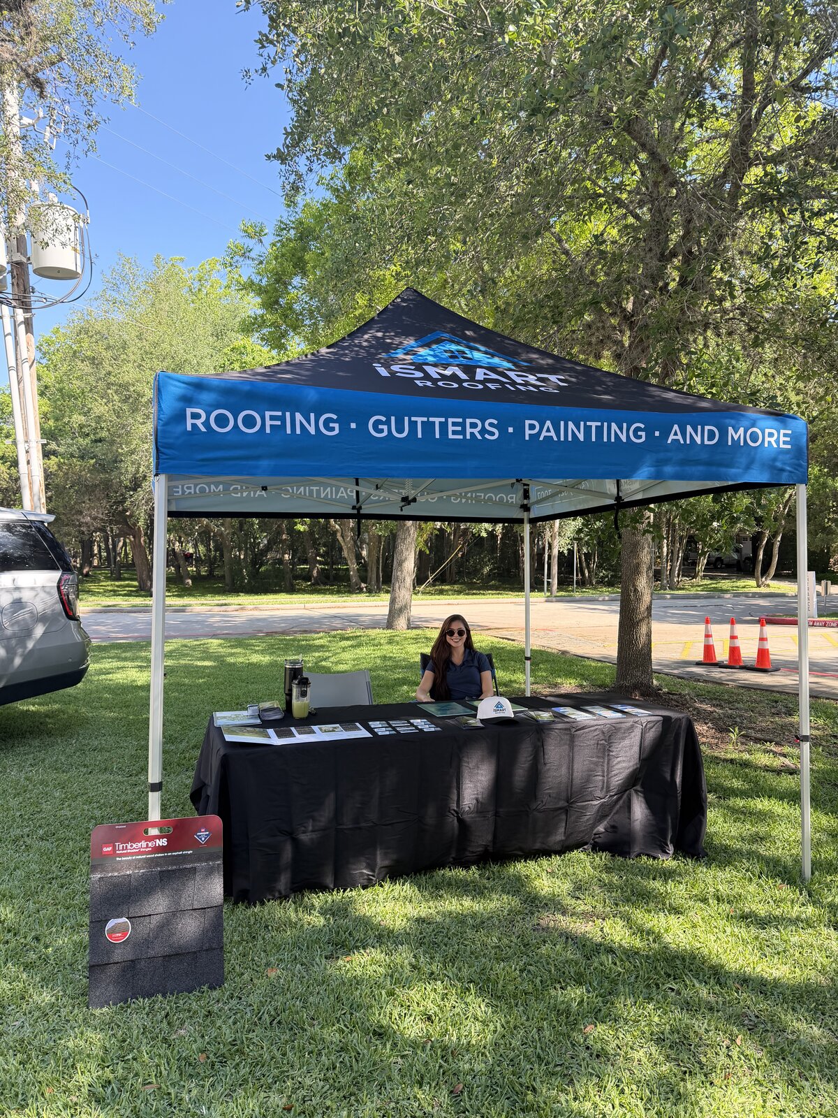 iSmart Roofing team at the Mary Queen Festival in Katy, Texas